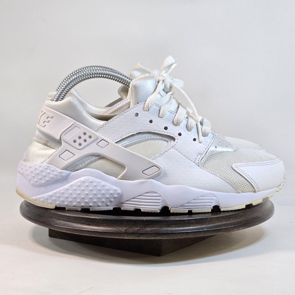 Nike Air Huarache Shoes Kids Size 6.5Y White Triple White 654275-110 Sneakers
